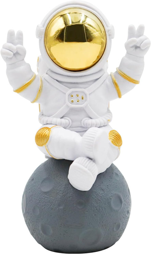 Astronaut Statue Fish Tank Decor, Resin Spaceman Small Fish Aquarium Decorations, Cute Mini Space Figure Ornament, Fish Tank Abstract Aesthetic De...