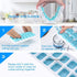 Ice Cube Trays, Silicone Easy-Release and Flexible 14-Ice Trays with Spill-Resistant Removable Lid, BPA Free, Durable and Dishwasher Safe, 2 Pack...