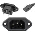 QTEATAK 3 Pack Screw Mount 3 Pins Inlet Power Plug Socket IEC320 C14 AC 250V 10A by QTEATAK...