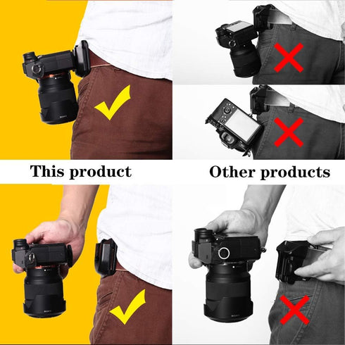 Camera Holste, Camera Belt Mount, Hanger Sling Clip Holster for SLR DSL Camera,Carry Your Light Weight Camera from Your Waist Belt...
