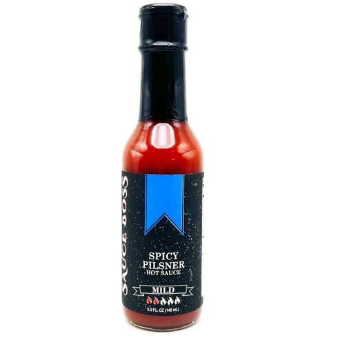 Spicy Pilsner by Sauce Boss - Ignite Your Tastebuds with the Bold Heat of our Crafted Pilsner-Infused Hot Sauce!...