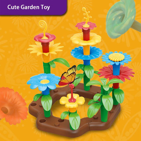 Blocks Toys Flower Garden for Girls Toys STEM, Educational Toy Gardening Pretend Play Set Upgrade DIY Flower Stacking Toys for Kids Preschool...