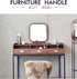 Recessed Type Furniture Wardrobe Drawer Pull Handle Silver Flat Cabinet Flush Ring Pull 2pcs...