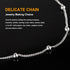 KYUNHOO 32.8 Feet/10M Silver Satellite Bead Chain 304 Stainless Steel Chain for Jewelry Making Women Necklace Chain Bulk DIY Crafts Jewelry Suppli...