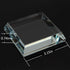 StayMax Clear Crystal Glass Square Display Base Display Stand for Collectibles (3.14inch*3.14inch*0.7inch)...