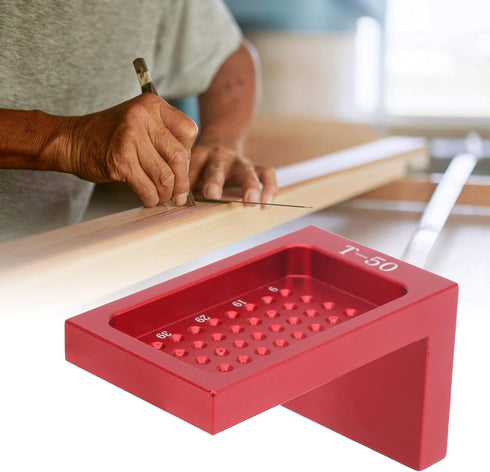 Woodworking Scriber, Aluminum Alloy Saddle L Square Ruler, Precision Woodworking Tool with Metric Scale for Carpenter Square...