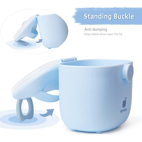 Termichy Baby Formula Dispenser, Portable Milk Powder Dispenser Container with Carry Handle and Scoop for Travel Outdoor Activities with Baby Infa...