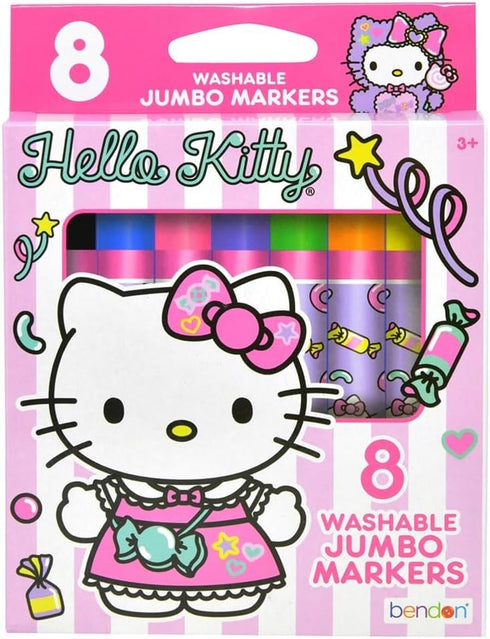 Bendon Hello Kitty Washable Jumbo Markers (8-Count)...