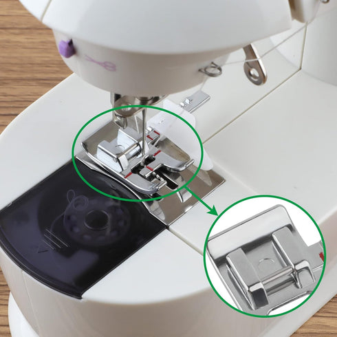 Magnetic Seam Guide,Seam Guide Ruler,Adjustable Guide Sewing Machine Presser Foot for Sewing Machine,4 Pieces Sewing Machine Accessories for Begin...