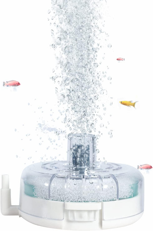 UPETTOOLS Mini Aquarium Sponge Filter, Small Internal Fish Tank Filter Detachable Submersible Filter with Air Stone Suitable for 2-6 Gallon Tank (...