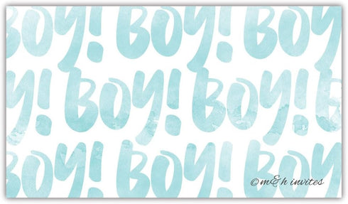 50 Blue Watercolor It’s A Boy Diaper Raffle Tickets - Boy Baby Shower Game...
