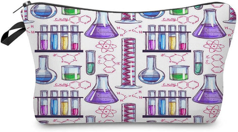 Chemical Appliance Cosmetic Bag for Women Cute Small Makeup Bag for Purse Travel Toiletry Zipper Pouch for Girls Gift for Chemist Students Chemica...