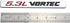 Aimoll 2pcs 5.3l Vortec Hood Emblems Replacement for Z71 GMC Engine Badge Silverado Chrome (Chrome)...