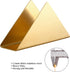 Gold Stainless Steel Napkin Holder, Modern Triangle Cocktail Napkin Dispenser Organizer for Kitchen Countertops, Dinner Tables, Picnic Tables...