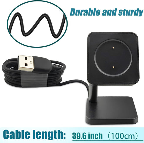 Charger Stand Compatible with Amazfit GTR 2, GTR 2e, GTS 2 Mini, GTS 2e, Pop Pro, Zepp E, Zepp Z,T-REX Pro,USB Charger Cable Fit for Amazfit GTR 2...