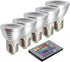 OMTO E26/E27 3W RGB Color Changing Spotlight with IR Remote Control Mood Ambiance Lighting Colorful LED Light Bulbs,Dimmable 85-265V (Pack of 5)...