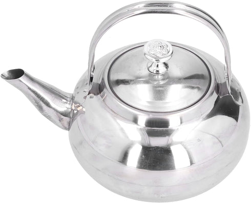 Stainless Steel Teapot, 6.3inch Coffee Pot Teapot Tea Kettle, Exquisite Teapot Coffee Pot with Tea Strainer for Home Restaurant...