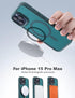 Tigowos Compatible with iPhone 15 Pro Max case Fits MagSafe 10FT Drop Resistant Matte Skin Feeling Shockproof Back Cover Fits iPhone 15 Pro Max Ph...