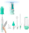 Portable Electric Baby Bottle Brush Cleaner Kit With Automatic Electric Bottle Brush,Nipple/Straw Cleaner,Electric Stirrer and Drying Rack,Waterpr...