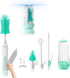 Portable Electric Baby Bottle Brush Cleaner Kit With Automatic Electric Bottle Brush,Nipple/Straw Cleaner,Electric Stirrer and Drying Rack,Waterpr...