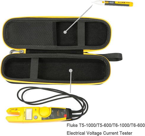 RAIACE Hard Carrying Case for Fluke T5-1000/T5-600/T6-1000/T6-600 Electrical Voltage, Continuity and Current Tester - Black...