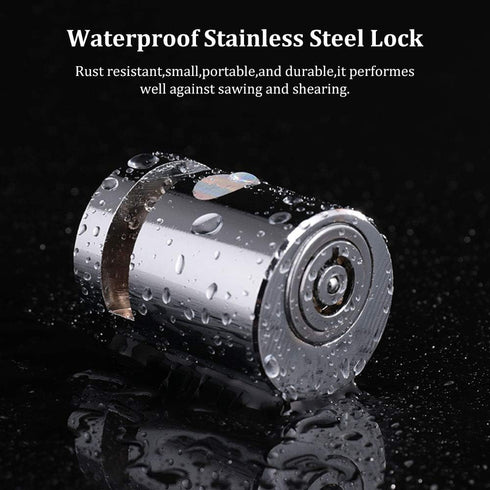 Portable Motorcycle Disc Lock,Anti Theft Disk Brake Lock with Reminder Cable for Motorcycle Bicycle Wheel Compatible for Harley Triumph Tiger Duca...