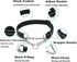 Martingale Dog Collar with Stainless Steel Chain, Adjustable Soft Padded Nylon Reflective Collar, No Pull Heavy Duty Chain Walking Training Collla...