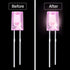 Mudder 60 Pcs LED 5mm Outdoor String Lights Replacement Bulbs Energy Efficient LED Patio Wire Light Set Connectable Home Decor Light Bulb for Wedd...