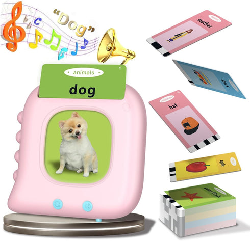 Toddler Toys Gift for 1 2 3 4 5 6 Year Old Girls, Talking Flash Cards with 224 Sight Words, Autism Sensory Toys for Autistic Children, Learning Ed...