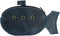 Hide & Drink, Leather Cartoon Submarine Coin Pouch, Change Holder, Wallet Cash Organizer, Accessories, Handmade, Slate Blue...