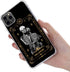 The Lover Skull Tarot Phone Case Compatible with iPhone 14 Pro, Goth Skeleton Lovers Cover for Men Girls Women Boys, Shockproof Protective TPU Cas...