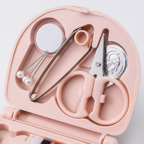 2pcs Min Travel Sewing Kit DIY Sewing Supplies Portable Sewing Tool Kits Buttons Pins Storage Box Sewing Box Beginner Friendly Emergency Sewing Re...