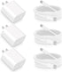 ?MFi Certified? iPhone Charger Fast Charging, Assrid 3Pack 20W PD USB-C Power Wall Charger Adapter with 3Pack 6FT Type C to Lightning Cable for iP...