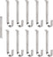 Vinyl Siding Hangers, 10PCS Heavy Duty Stainless Steel Low Profile No Hole Hanger Vinyl Siding Hooks No Damage No Drill Hook for Hanging Outside H...