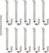 Vinyl Siding Hangers, 10PCS Heavy Duty Stainless Steel Low Profile No Hole Hanger Vinyl Siding Hooks No Damage No Drill Hook for Hanging Outside H...