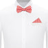 Jacob Alexander Candy Cane Red White Stripe Pocket Square Handkerchief...