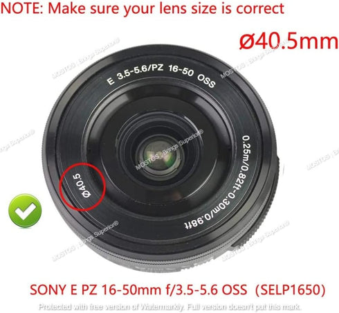 MOSTOS ; Brings Superior® - 40.5mm Lens Cap for Sony Camera - Compatible with Sony A6600 A6300 A6000 A6400 kit E-Mount 16-50mm F3.5-5.6 Lens (Ø40....