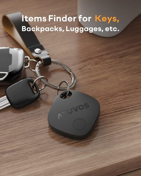 ATUVOS Smart Bluetooth Air Tracker 1 Pack, Keys Finder Works with Apple Find My (iOS only), Item Locator for Keys, Wallets, Bags, Luggage, Suitcas...