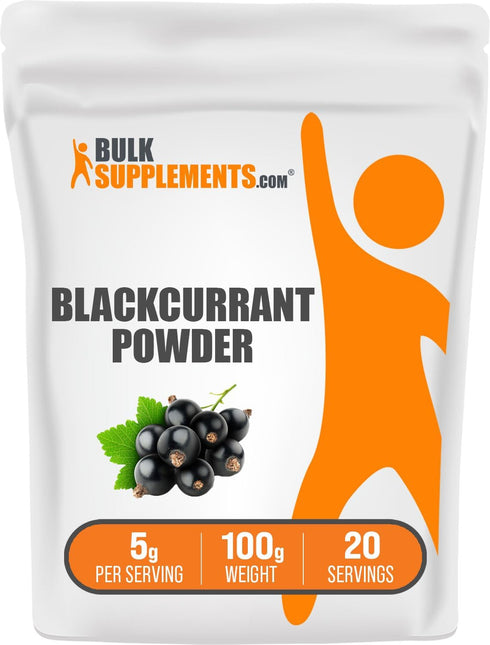 BulkSupplements.com Blackcurrant Powder - Antioxidants Supplement - Dried Fruit Powder - Black Currant Berry Powder - Eye Supplements (100 Grams -...