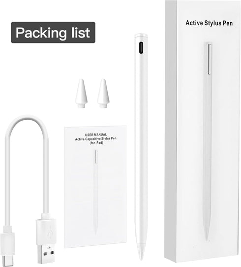 Stylus Pen Compatible for iPad (2018 and Later),Palm Rejection, Compatible with iPad Pro 11&12.9 Inch,iPad Air (3rd/4th/5th),iPad Mini(5/6th),iPad...
