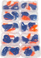 10 Pairs Corded Silicone Ear Plugs - with Plastic Carry Cases - Reusable Noise Cancelling Earplugs for Hearing Protection - Shooting Range Noise R...