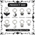 16 Pcs 8 Styles Alloy Butterfly Shoe Charms, Antique Silver Electrophoresis Black Moth Shoe Decoration Moon Skull Shoe Charm with Spring Ring for ...