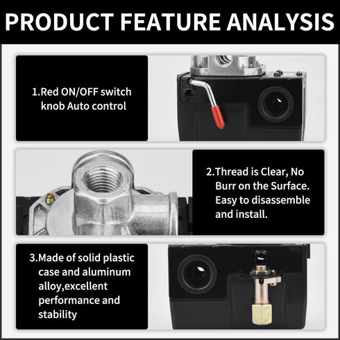 air compressor switch 125 psi?air compressor pressure control switch?air compressor shut off switch?central pneumatic air compressor parts (TOOL1)...