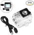 Action Camera Waterproof Case Professional Sport Camera Waterproof Case Accessories with Charging Cable for SJCAM SJ4000/SJ7000......