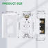 GFCI Outlet,Tamper Resistant GFCI Receptacle with Combination Switch,ETL Listed,Back &Side Wire,White (TR20Amp)...