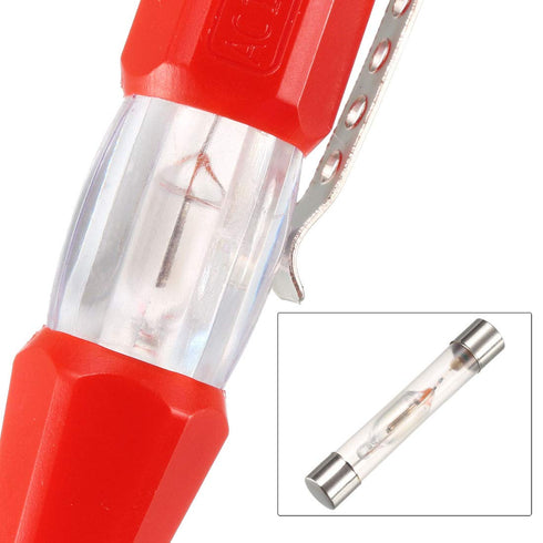 uxcell Voltage Tester AC 100-500V with 3mm Slotted Screwdriver with Clip for Circuit Test, Red, Pack of 5...