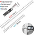 Spring Tension Rods 28-43 Inches Spring Load Adjustable Expandable Heavy Duty Steel Small Short Tension Curtain Rod For Windows,Kitchen,Doorway,Ba...