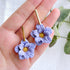 Keoker Flower Petal Clay Cutters - Polymer Clay Cutters for Earrings Making, 4 Shapes with Polymer Clay Petal Press Mold, Clay Cutters for Polymer...