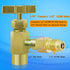 Boltigen R134a Refrigerant Tank Adapters, R12 R22 to R134a Adapter Connector, 1/2 to 1/4 Flare R134a Vacuum Pump Adapter Fittings with Valve Core ...