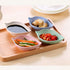 24 Pack Leaf Shape Sauce Dish, Sauce Dipping Bowls Wheat Straw Soy Sauce Dishes, Mini Dinnerware Plate Condiment Dish for Paste Jam Sushi Assorted...